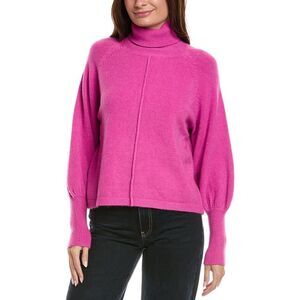 Rain + Rose Womens Turtleneck Sweater, Pink